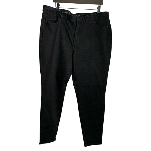 Lane Bryant Women's Black Jeans Size 22 Skinny Genius Fit Jeans Denim Plus Size - Picture 1 of 4